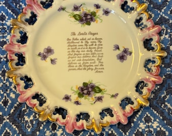 The Lord’s Prayer Vintage Decorative Plate
