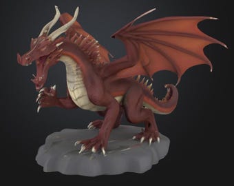 3D Printebale dragon file STL file download
