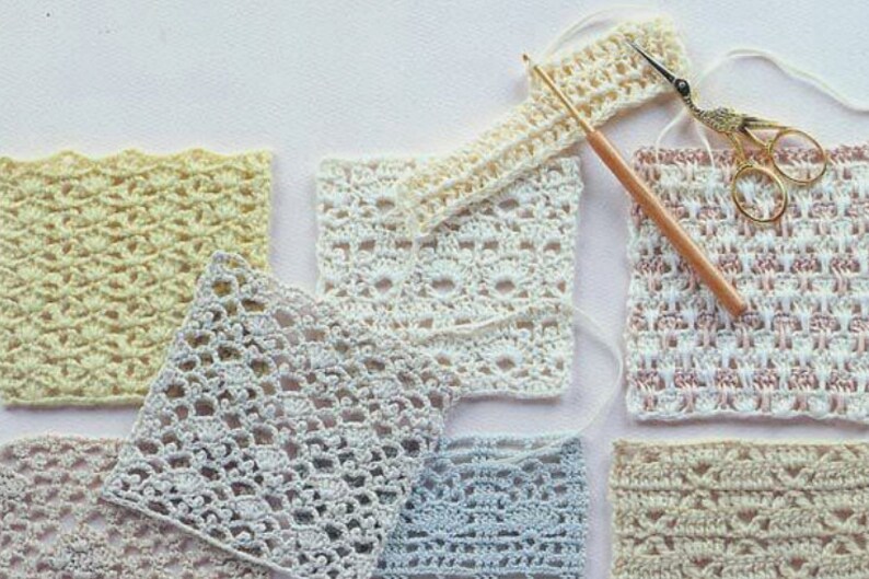 Book of 262 Crochet Patterns for Filet Lace Table Cloth Vintage Runner