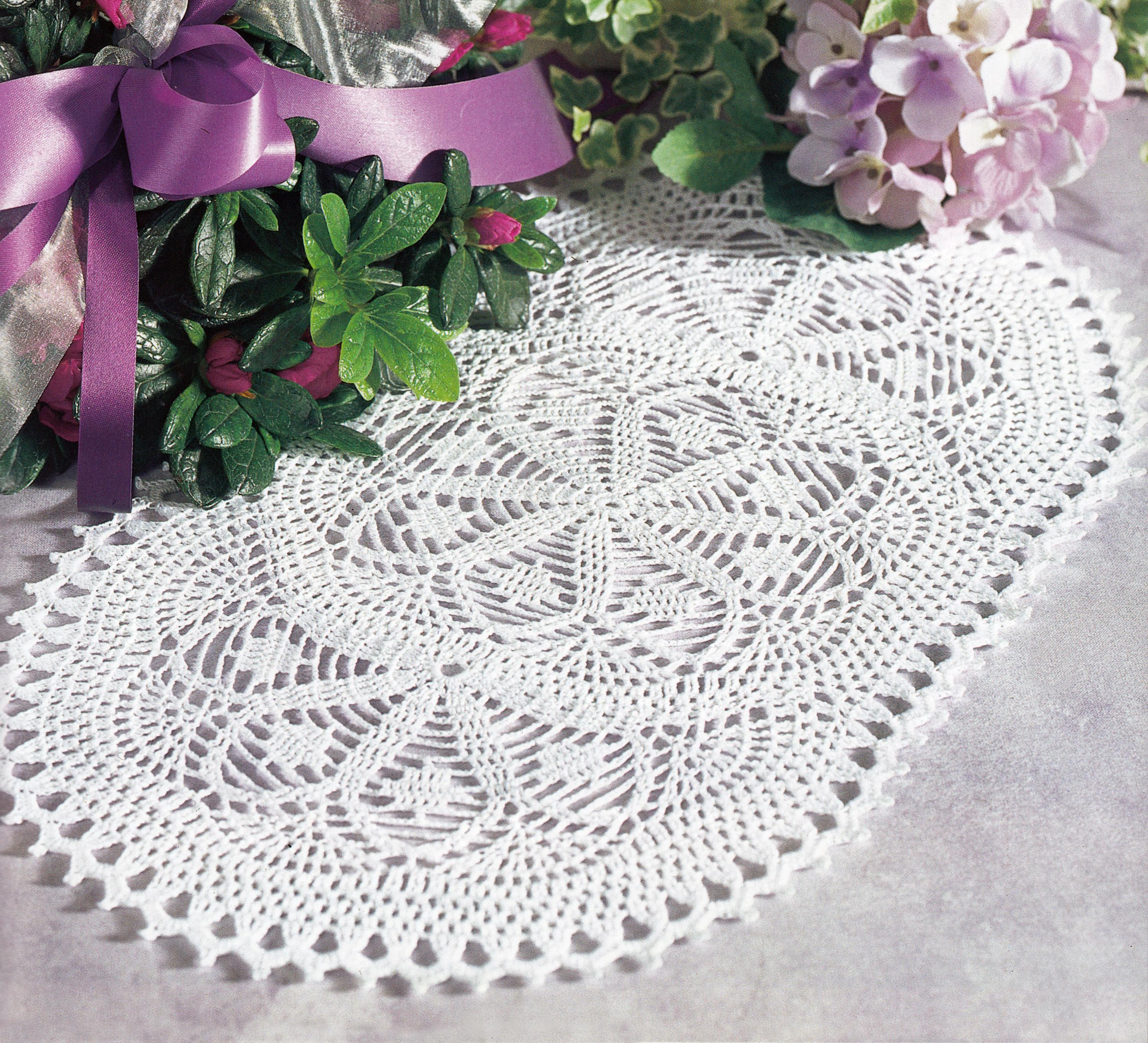 【トントトンさま】vintage doily ❀オーバルが可愛い レースドイリー 楕円形のレースドイリーパターン - Etsy 日本