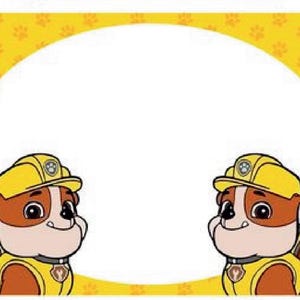 Paw Patrol Name Tag - Etsy