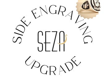 Personalisiertes Schmuck Upgrade für Ringe und Ringe mit individueller Seitengravur