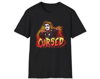 Camiseta com estampa inspirada em Danhausen para adultos | Camiseta retrô de luta livre com temática de quadrinhos de terror