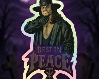 Undertaker Holographic Sticker 3 Inch Sticker
