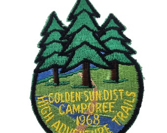 Vintage 1968 Golden Sun District Camporee Boy Scout Patch CA BSA