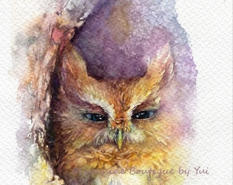 PRINT – To be calm - Watercolor painting 7.5 x 11”