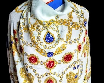 Vintage Cartier 100% Silk Scarf Paris, Cartier, Cartier Jewels Fashion, Cartier Accessories, Cartier Gift,  Gift for Her
