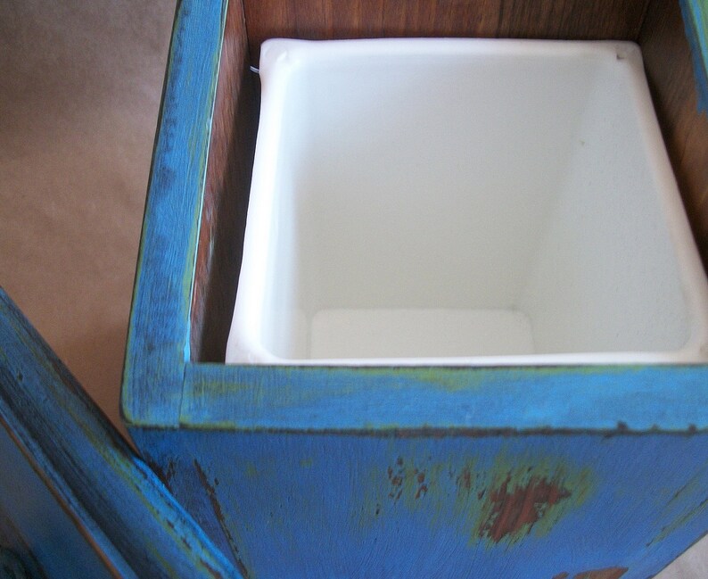 Vintage Box in a Rustic French Blue Finish image 5