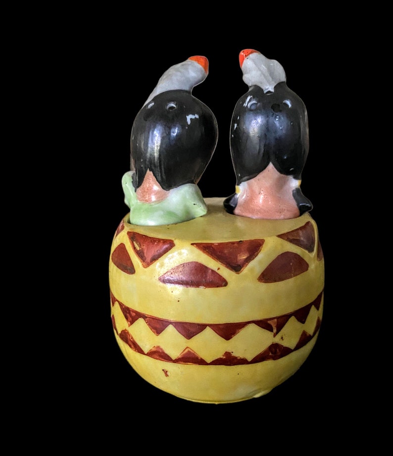Vintage Salt and Pepper Nodder Native Americana Indian Etsy