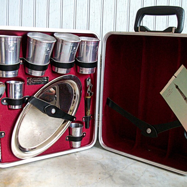 Vintage Travel Liquor Case Executair 707