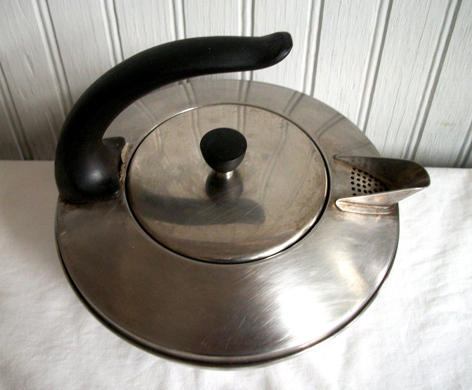 Vintage Revere Ware Tea Kettle with Cat Tail Handle/Art Etsy
