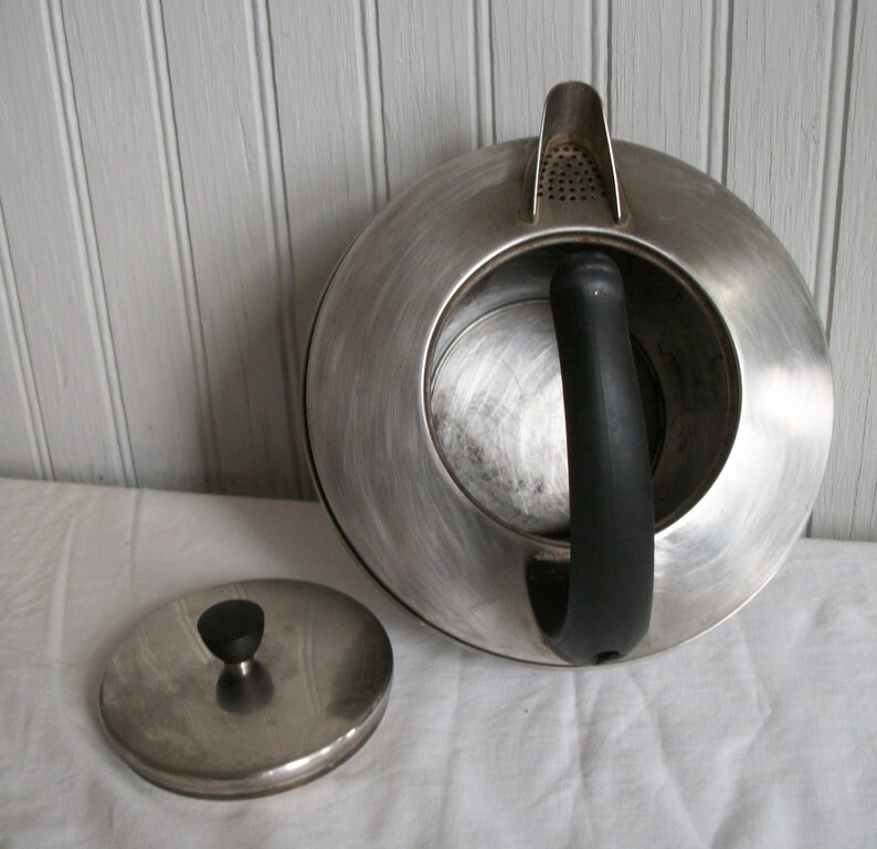 Vintage Revere Ware Tea Kettle with Cat Tail Handle/Art Etsy