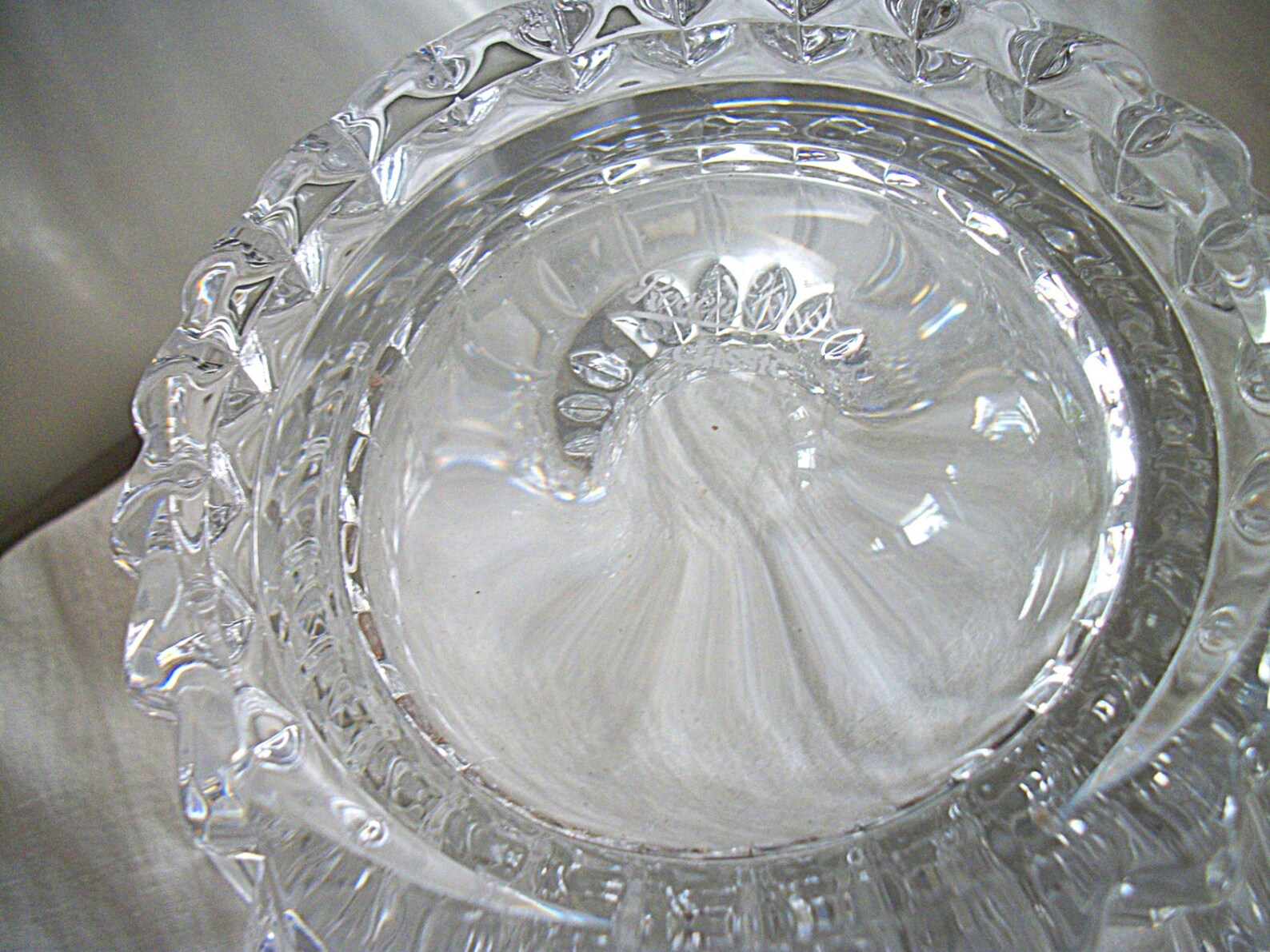 Vintage Heavy Lead Crystal Bowl Rosenthal Germany Etsy