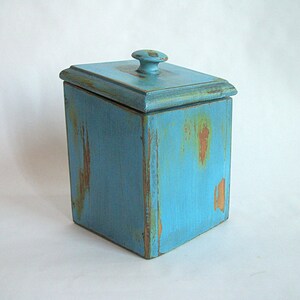 Vintage Box in a Rustic French Blue Finish image 3