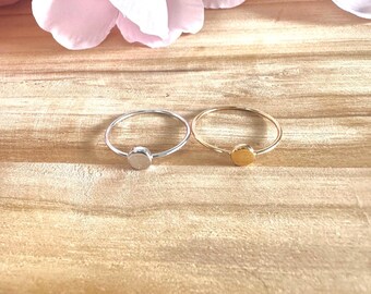 Anpassningsbar ring i 925 sterlingsilver eller guldplätering – Graverad med initialer