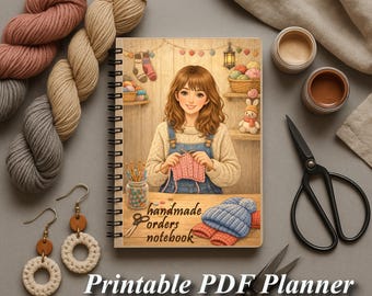 Organizador de vendedores artesanales, sistema de planificación de negocios artesanales, gestión de pedidos, plantilla digital, seguimiento de tiendas, solución de registro de gastos profesional