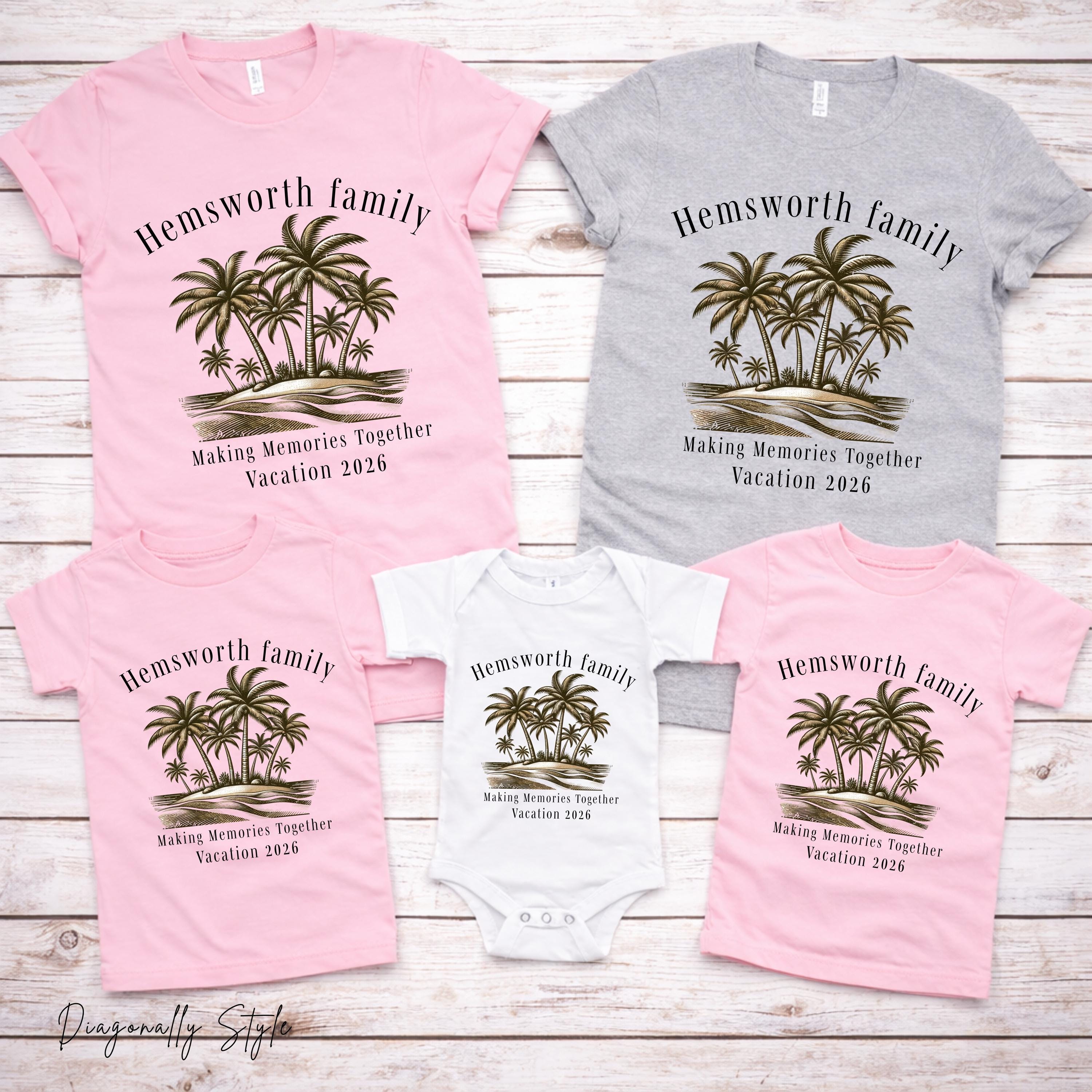 Custom Family Vacation 2026 Shirts, Personalized Family Matching T ...
