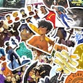 Pack of 50 Percy-Jackson Cartoon Stickers, Greek Mythology Stickers, Hero Fantasy Stickers, Waterproof Stickers for Book Lovers, Collectors