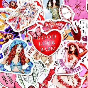 Pack of 50 Chappell-Roan Stickers, Pop Singer Stickers, Music Artist Stickers, Waterproof Stickers for Fans, Music Lovers, Collectors, Girls