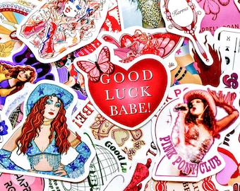 Pack of 50 Chappell-Roan Stickers, Pop Singer Stickers, Music Artist Stickers, Waterproof Stickers for Fans, Music Lovers, Collectors, Girls