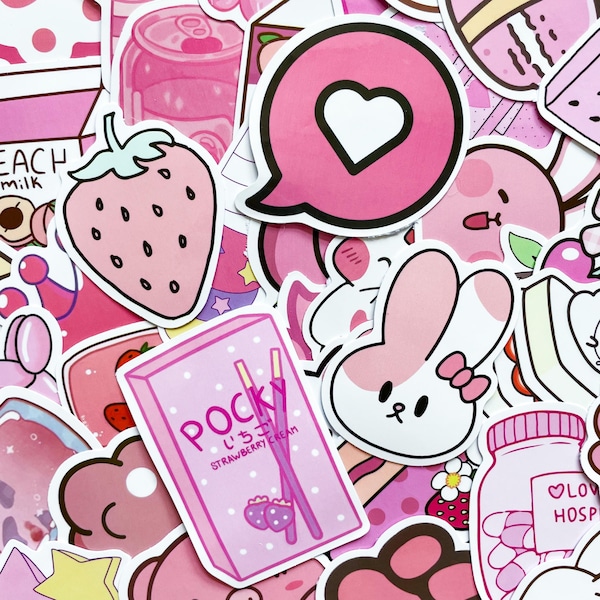 Stickers rosa - Etsy México