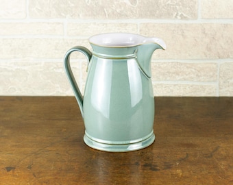 Rare Vintage English Denby Pottery Large Jug Pitcher Regency Green.