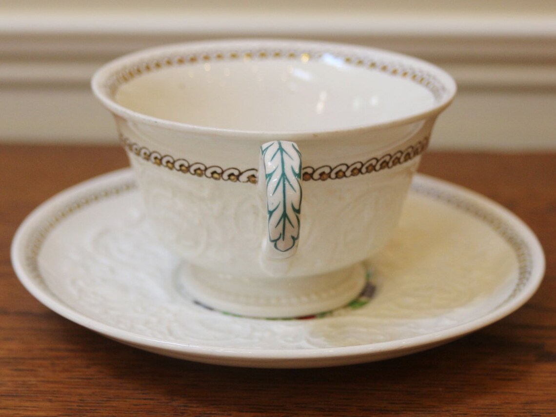 Set of 4 Wedgwood Cups and Saucers Patrician With Windermere Etsy