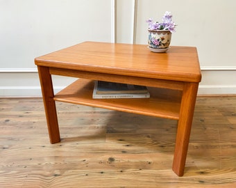 Mid Century Danish Teak Side Table, Mobelfabrikken Toften.