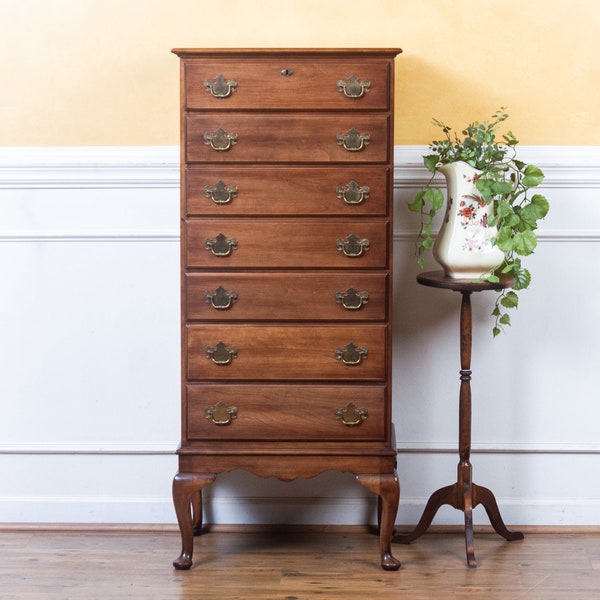 Vintage Statton Trutype Solid Cherry Lingerie Chest of Drawers.