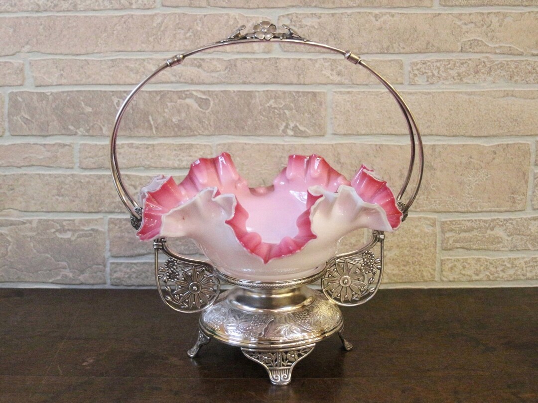 Antique Victorian Wedding Bridal Basket Ornate Quadruple Etsy