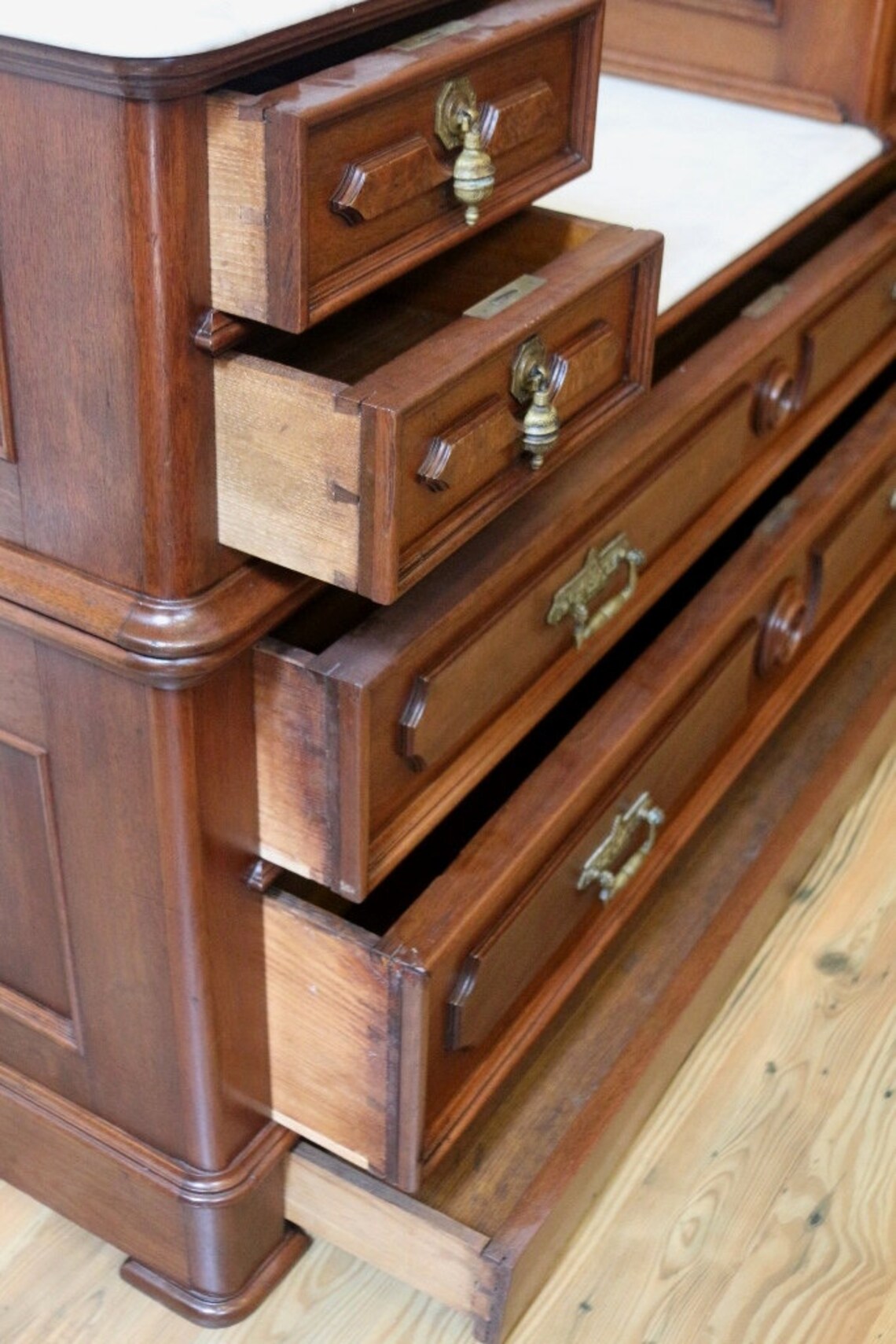 Huge Antique Gentleman's Dresser Victorian Eastlake Etsy