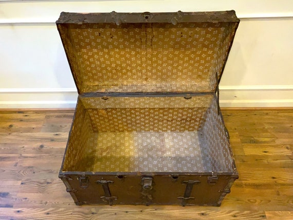 Early Historically Important Vintage Louis Vuitton Steamer Trunk