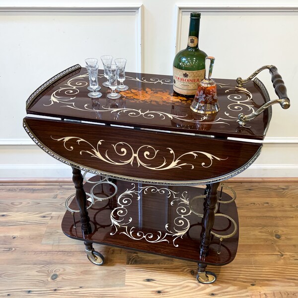 Vintage Bar Cart Etsy