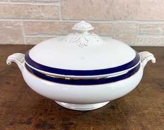 Antique Stoneware Lidded Tureen. English Victorian.