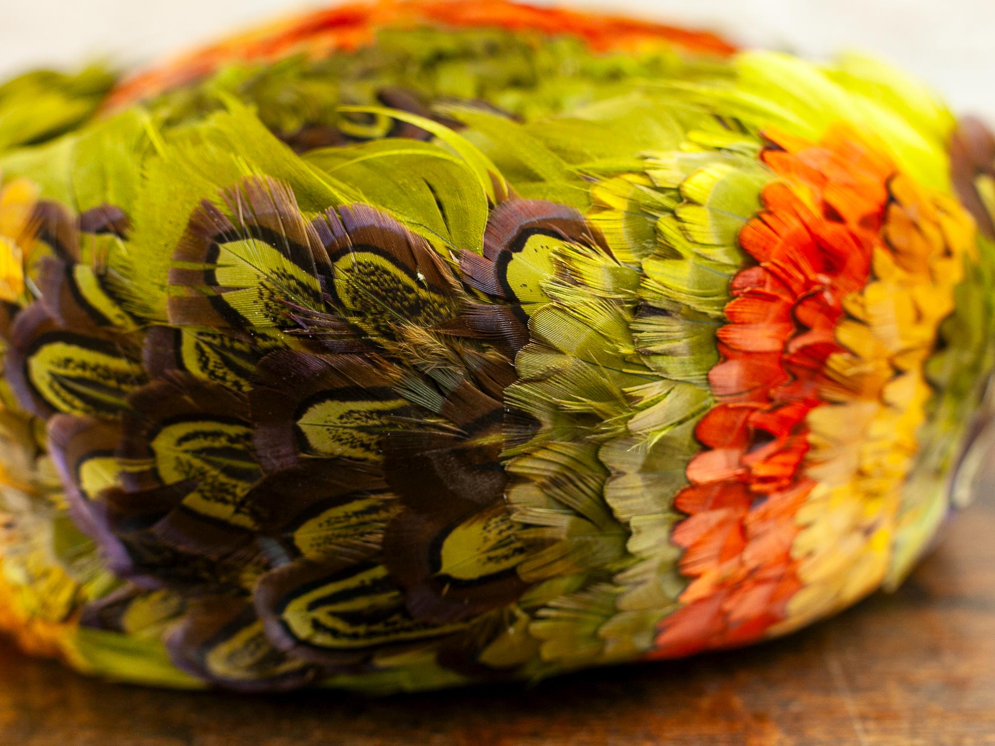 Ken Blair Exclusive Vintage Feather Hat EC Vintage Peacock and Pheasant Feather Hat 1940 main image 2
