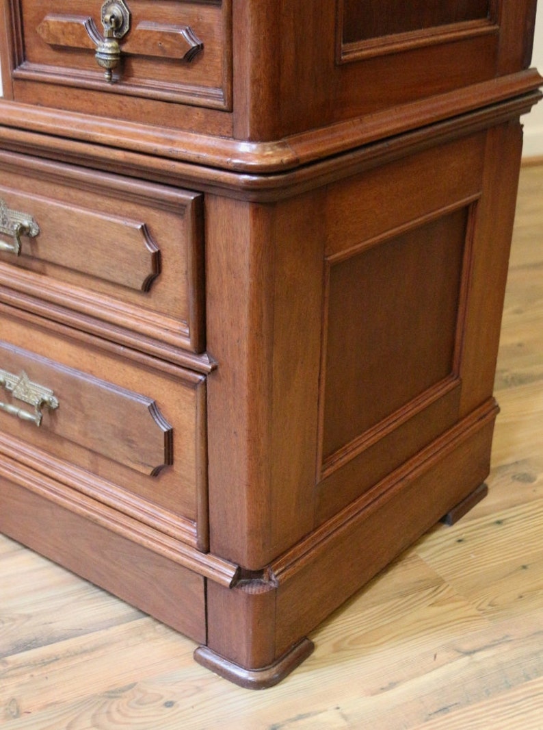 Huge Antique Gentleman's Dresser Victorian Eastlake Etsy