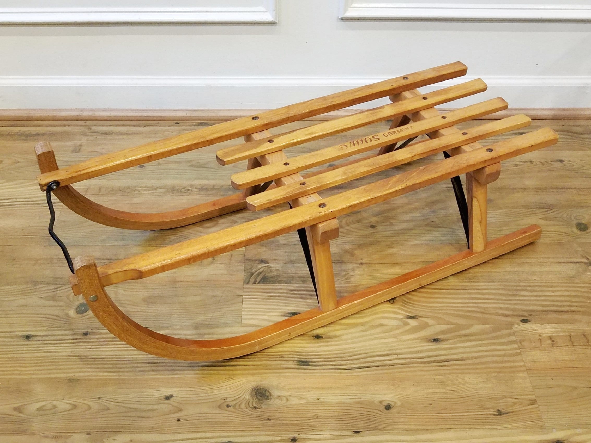 Vintage Wooden Sled, Davos Germina, Made in GDR. - Etsy