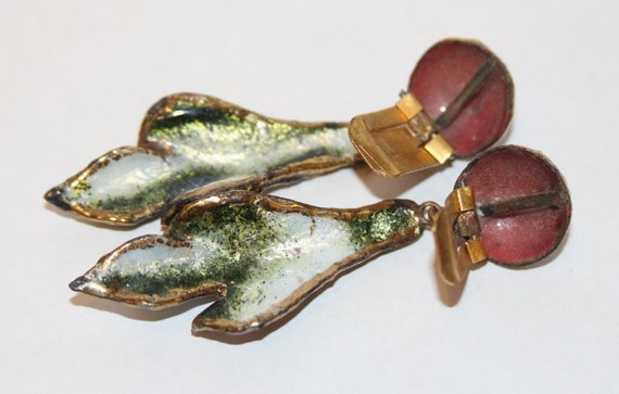 Vintage French Designer Andree Bazot Clip Earring… - image 4