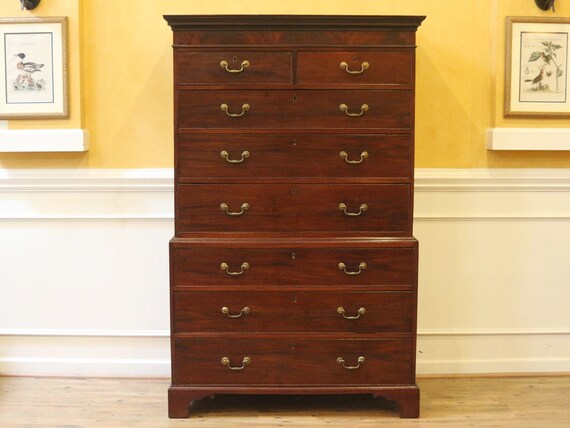 Mahogany tall sale chest of drawers