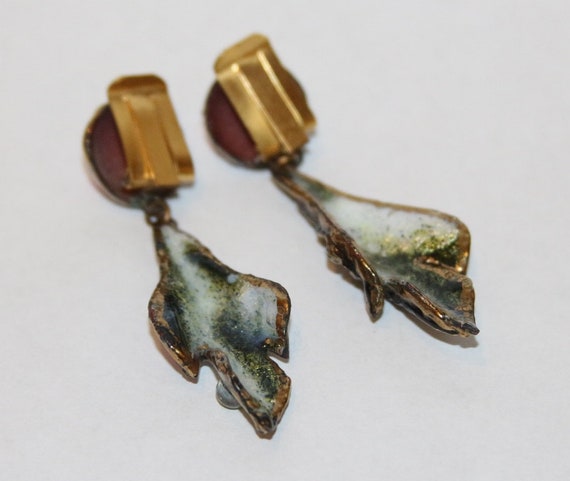 Vintage French Designer Andree Bazot Clip Earring… - image 6