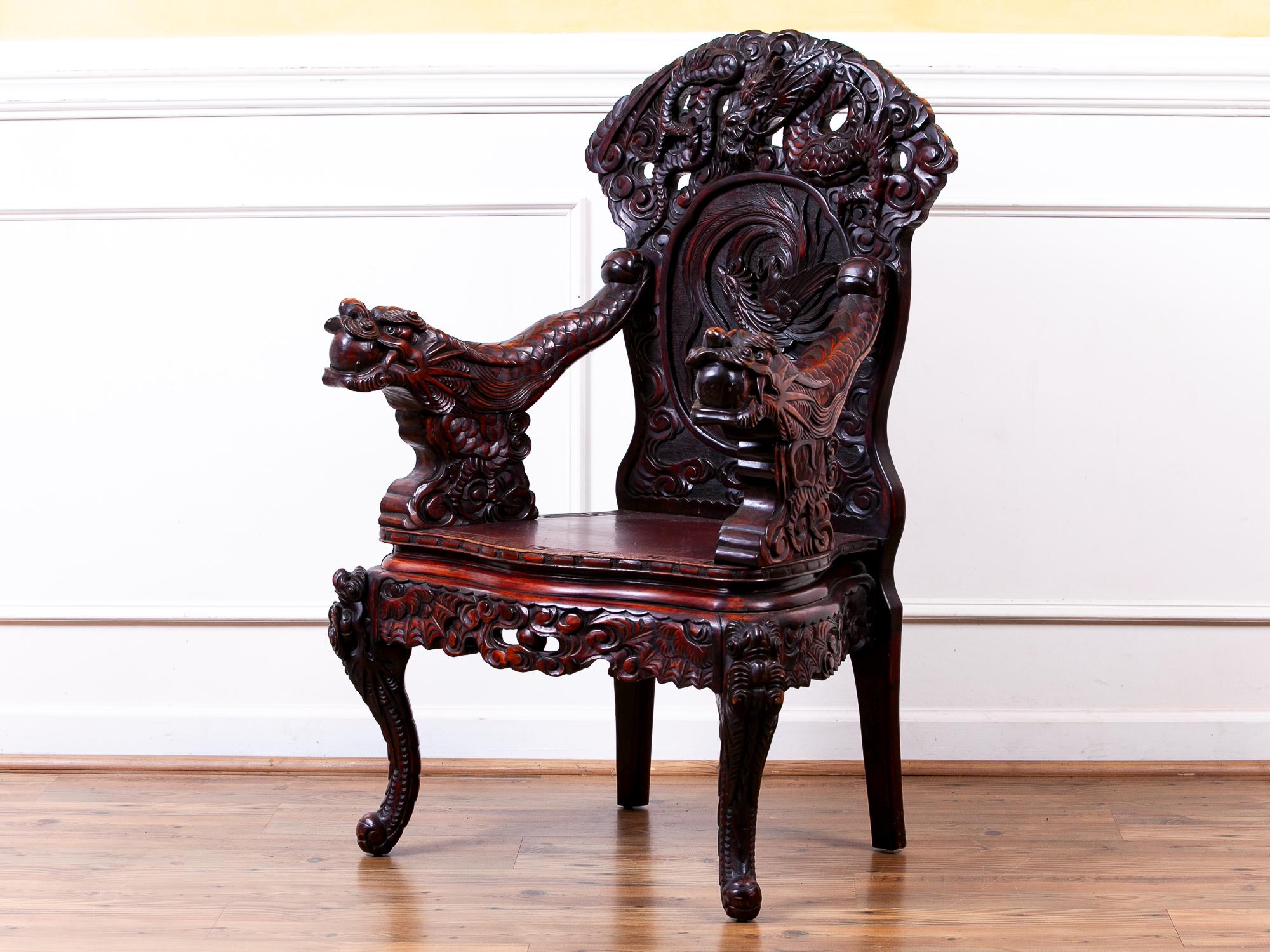 Antique Dragon Chair