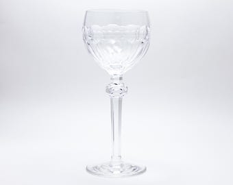 Vintage Waterford Cut Crystal Glass "Curraghmore" Design, Stemmed Wine Glass