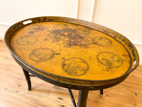 Raymond tray top pedestal end table best sale