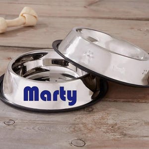 Personalized Metal Pet Food Bowl – Custom Name & Color, Dog or Cat Feeding Bowl, Personalized Pet Dish, Customizable Pet Gift, Pet Food Bowl