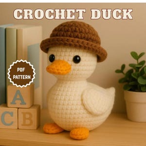 Patron au crochet : motif canard en caoutchouc à couture basse | Tutoriel canard amigurumi | Patron de peluche au crochet pour débutants Rapide 30 minutes, best-seller du marché