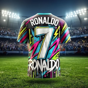 Ronaldo #7 Portugal Kinder Fußball Trikot 2024/2025 – Jugend Fußball Trikot für Jungen und Mädchen, Spieltag Sport T-Shirt Geschenk für Fußball Fans