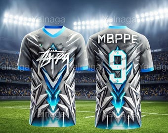 Mbappe #9 2025 Special Edition Football Jersey – Breathable Soccer Training Shirt for Kids and Adults, Oversized Sportswear T-Shirt Top