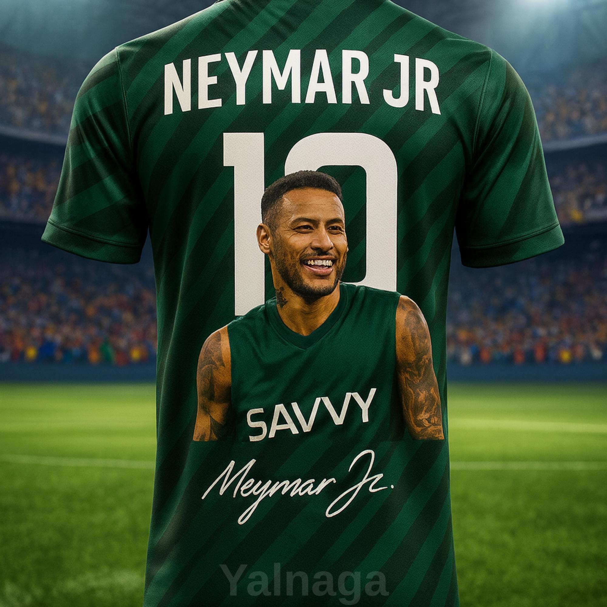 Neymar 3D Printed Football Fan Jersey – Stylish Breathable Sports