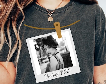 Comfort Colors Custom Photo Shirt, Vintage Photo Shirt, Custom Picture Tee, Your Photo Shirt, Family Picture Shirt, Logo Image Shirt Gift