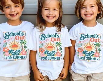 Last Day of School Teacher Shirt, School’s Out for Summer T-Shirt,  End of Year Kids Tee, Summer Break Teacher Tee, Gift for Kids